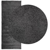 VidaXL tapis pamplona shaggy poils longs moderne 80x200 cm anthracite
