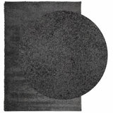 VidaXL tapis pamplona shaggy poils longs 140x200 cm anthracite