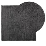 Vidaxl teppe pamplona shaggy sterkt haug 160x160 cm Anthracite