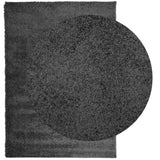VidaXL tapis pamplona shaggy poils longs 200x280 cm anthracite