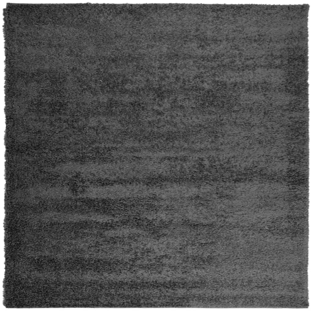 Vidaxl Rug Pamplona Shaggy Sterkt pol 240x240 cm Anthracite