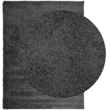 VidaXL tapis pamplona shaggy poils longs 240x340 cm anthracite