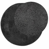 Vidaxl tapis pamplona shaggy poils longs moderne ø 160 cm anthracite