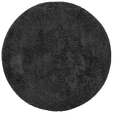 VidaXL tapis pamplona shaggy poils longs moderne ø 240 cm anthracite