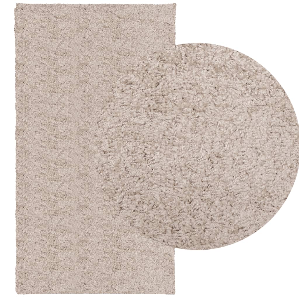 VidaXL tapis pamplona shaggy poils longs moderne 60x110 cm beige