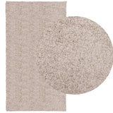 VidaXL tapis pamplona shaggy poils longs moderne 60x110 cm beige