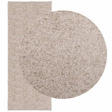 VidaXL tapis pamplona shaggy poils longs moderne 80x200 cm beige
