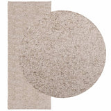 Vidaxl tapis Pampelona Shaggy hautement moderne 80x200 cm beige