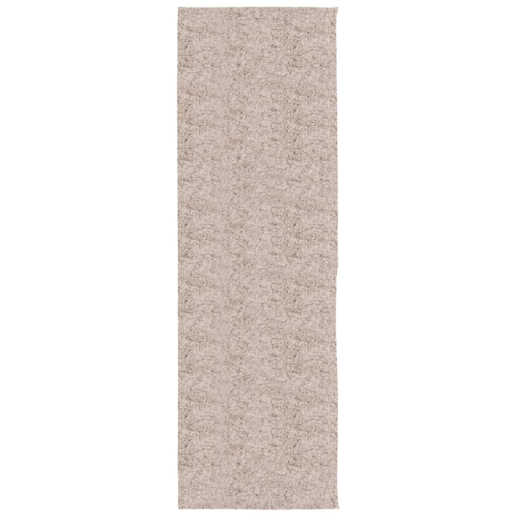 Vidaxl tapis Pampelune Shaggy hautement moderne 80x250 cm beige