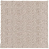 VidaXL tapis pamplona shaggy poils longs moderne 120x120 cm beige