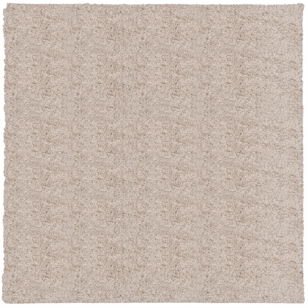 Vidaxl Teppich Pamplona Shaggy hochmoderne 120x120 cm Beige