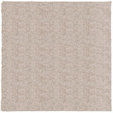 Vidaxl tapis Pampelune Shaggy hautement moderne 120x120 cm beige