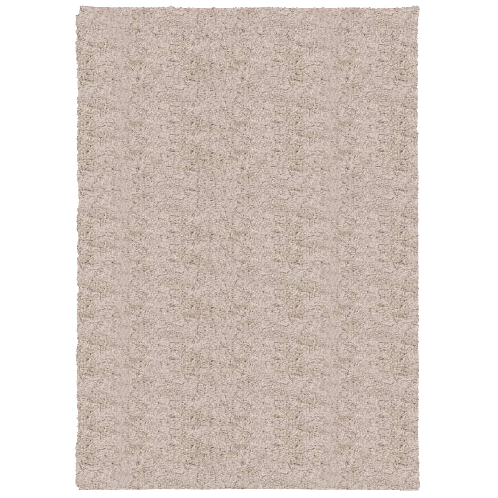 Vidaxl vloerkleed pamplona shaggy hoogpolig modern 120x170 cm beige