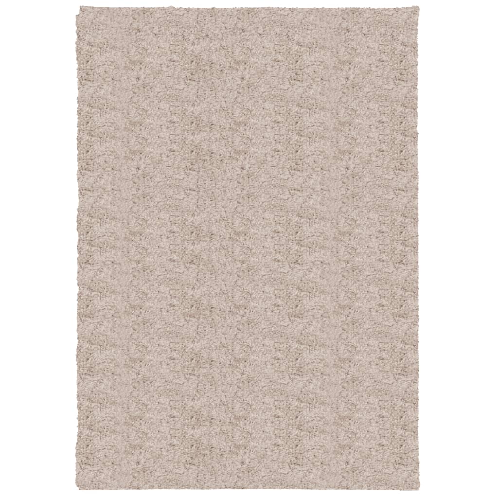 VidaXL tapis pamplona shaggy poils longs moderne 120x170 cm beige
