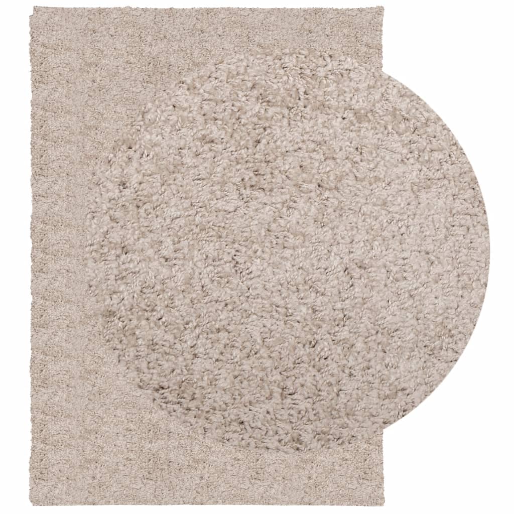 Vidaxl Rug Pamplona Shaggy meget moderne 120x170 cm beige