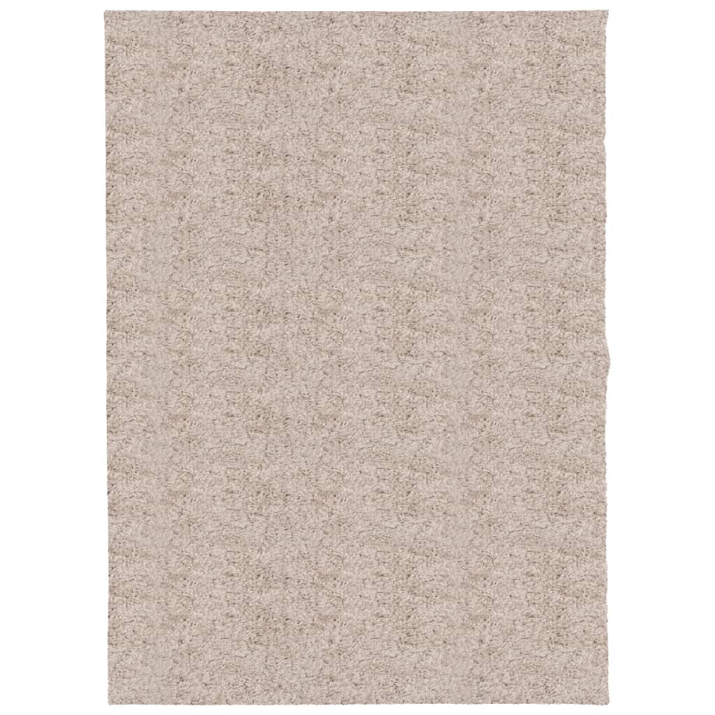 Vidaxl Rug Pamplona Shaggy Svært moderne 140x200 cm beige