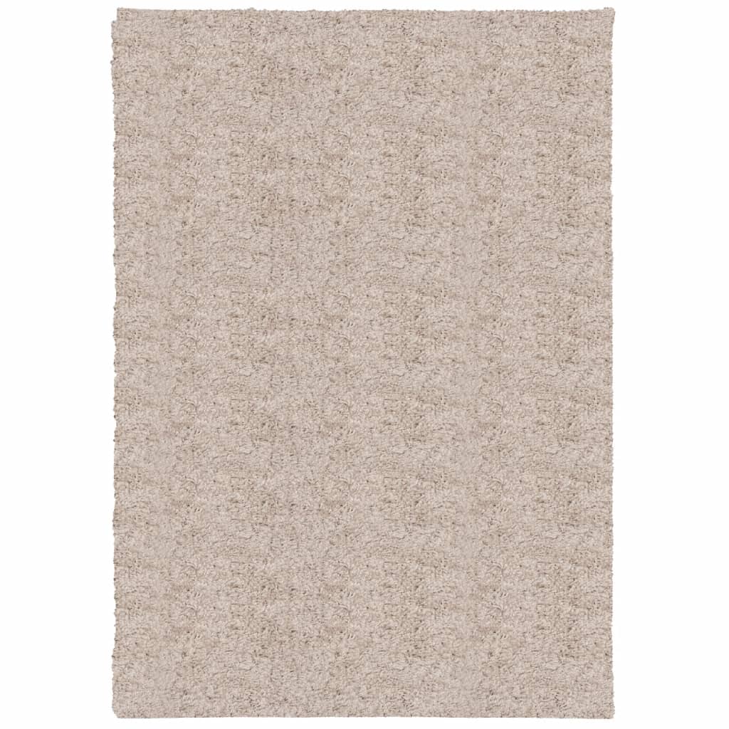 Vidaxl vloerkleed pamplona shaggy hoogpolig modern 160x230 cm beige