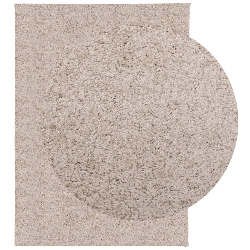 VidaXL tapis pamplona shaggy poils longs moderne 240x340 cm beige