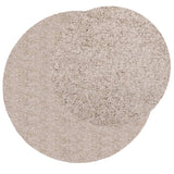 VidaXL tapis pamplona shaggy poils longs moderne ø 120 cm beige