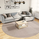 VidaXL tapis pamplona shaggy poils longs moderne ø 280 cm beige