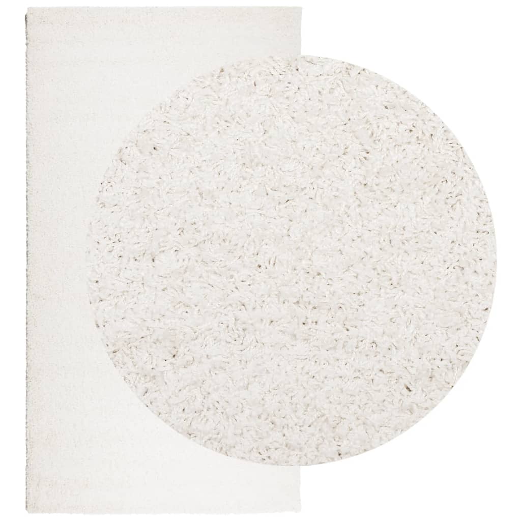 VidaXL tapis pamplona shaggy poils longs moderne 60x110 cm crème