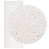 VidaXL tapis pamplona shaggy poils longs moderne 80x200 cm crème