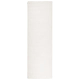 VidaXL tapis pamplona shaggy poils longs moderne 80x250 cm crème