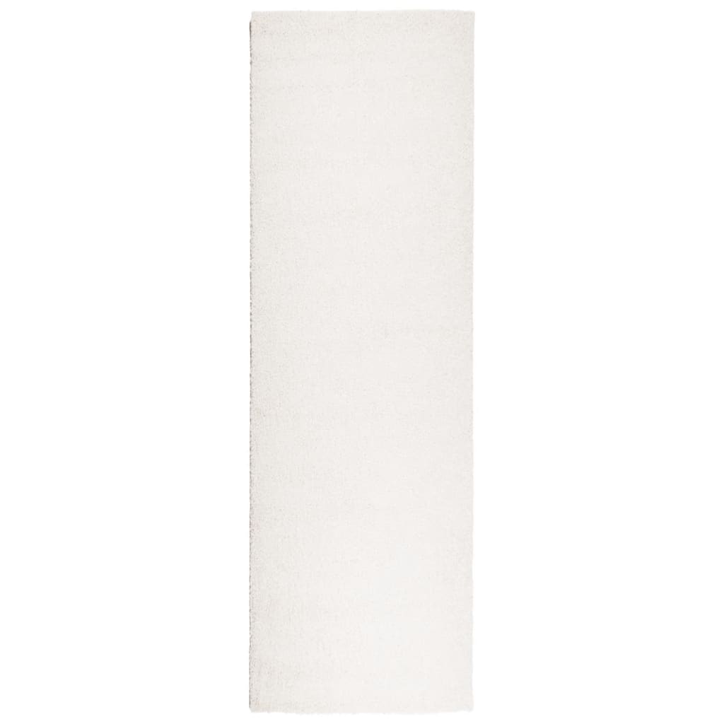 Vidaxl tapis Pampelona Shaggy High Thary Modern 80x250 cm crème