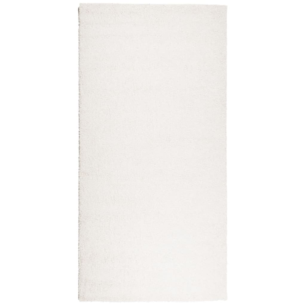VidaXL tapis pamplona shaggy poils longs moderne 100x200 cm crème