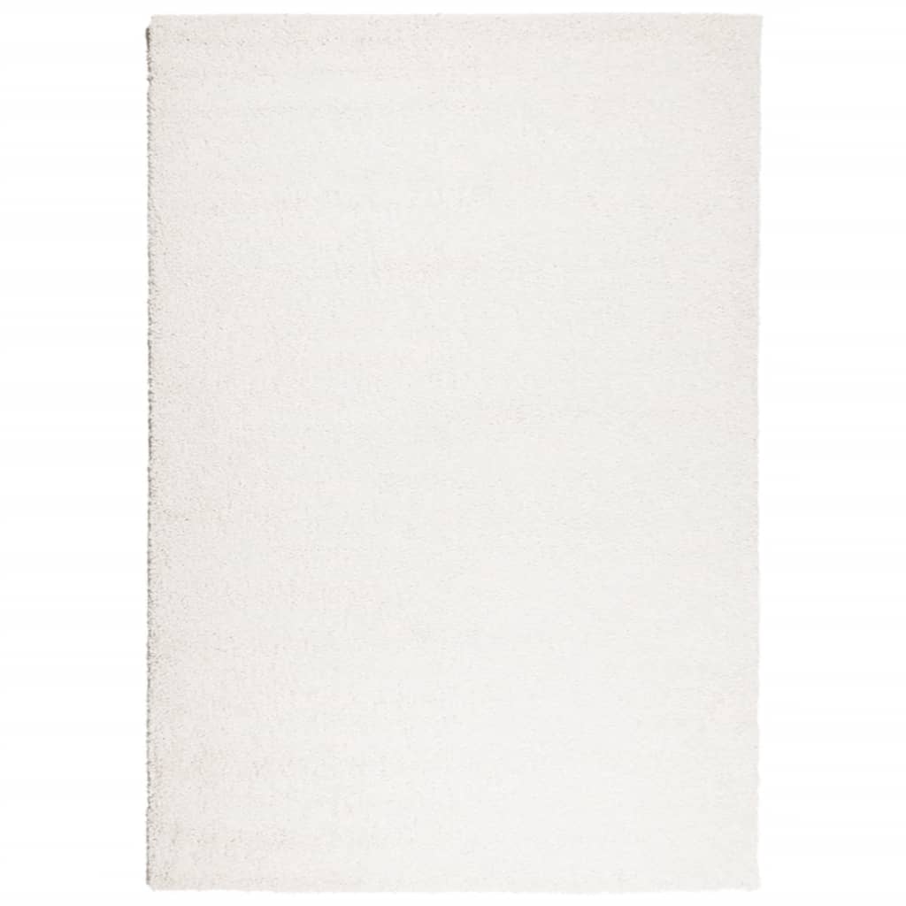 VidaXL tapis pamplona shaggy poils longs moderne 120x170 cm crème