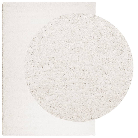 VidaXL tapis pamplona shaggy poils longs moderne 120x170 cm crème