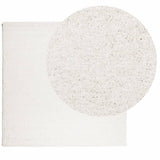 VidaXL tapis pamplona shaggy poils longs moderne 160x160 cm crème