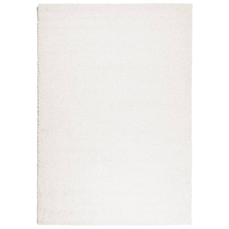 VidaXL tapis pamplona shaggy poils longs moderne 160x230 cm crème