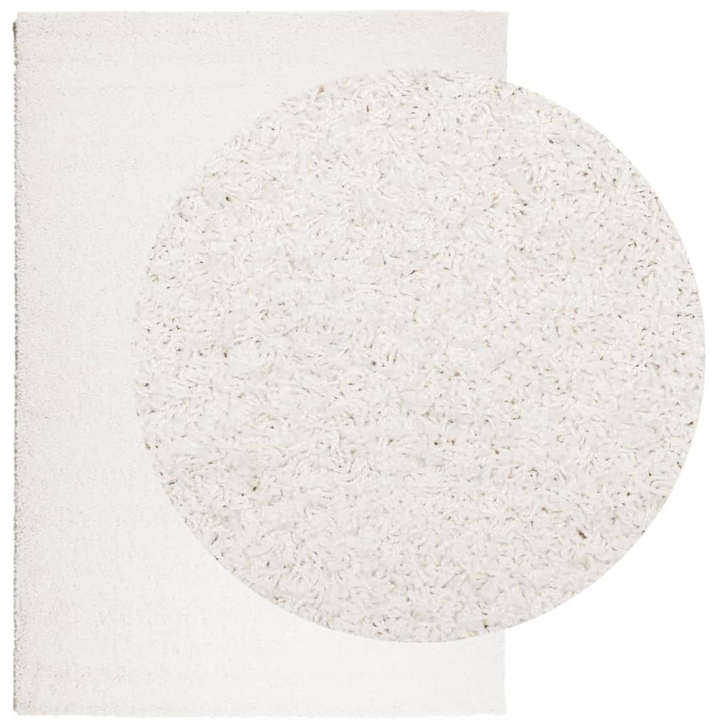 VidaXL tapis pamplona shaggy poils longs moderne 160x230 cm crème