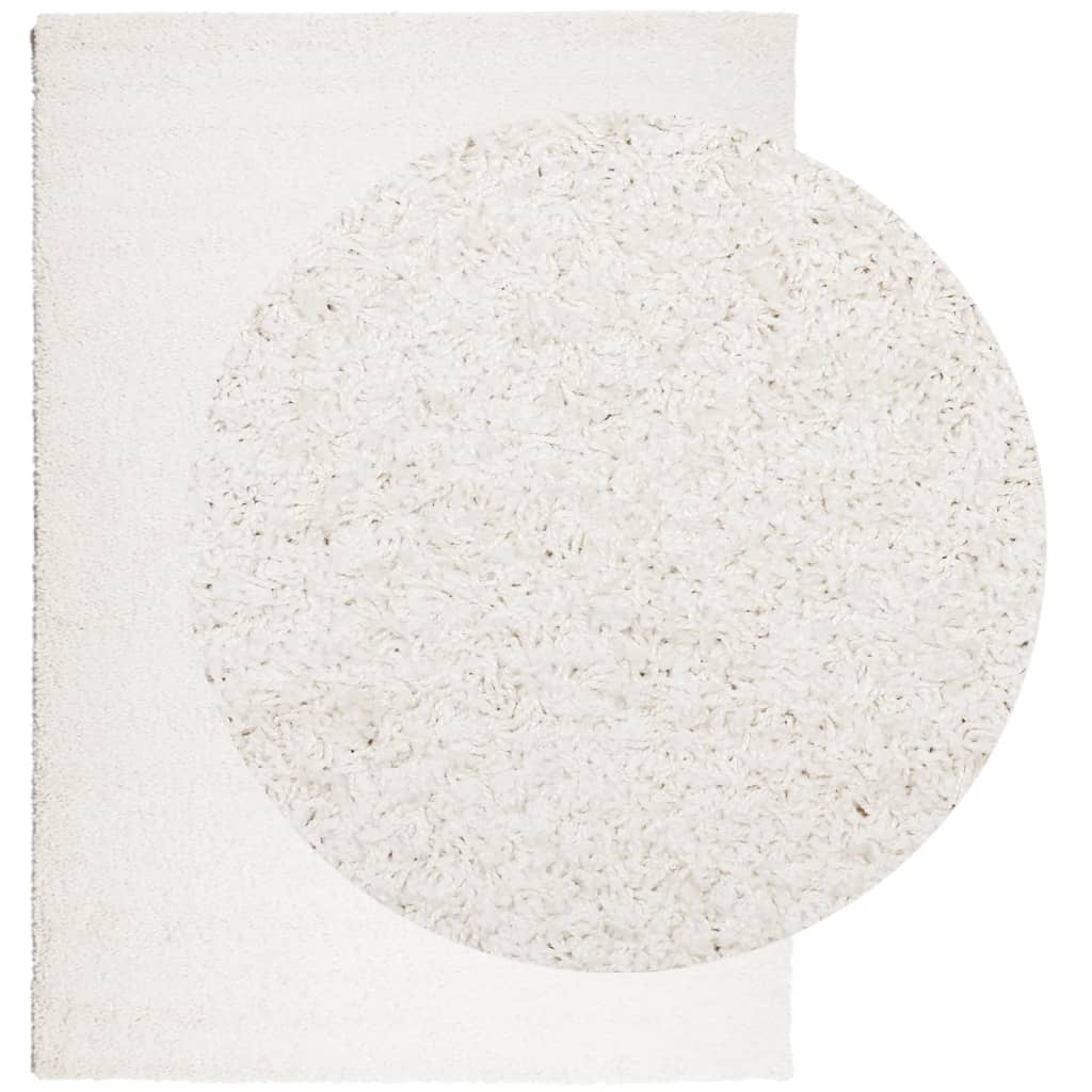 VidaXL tapis pamplona shaggy poils longs moderne 200x280 cm crème
