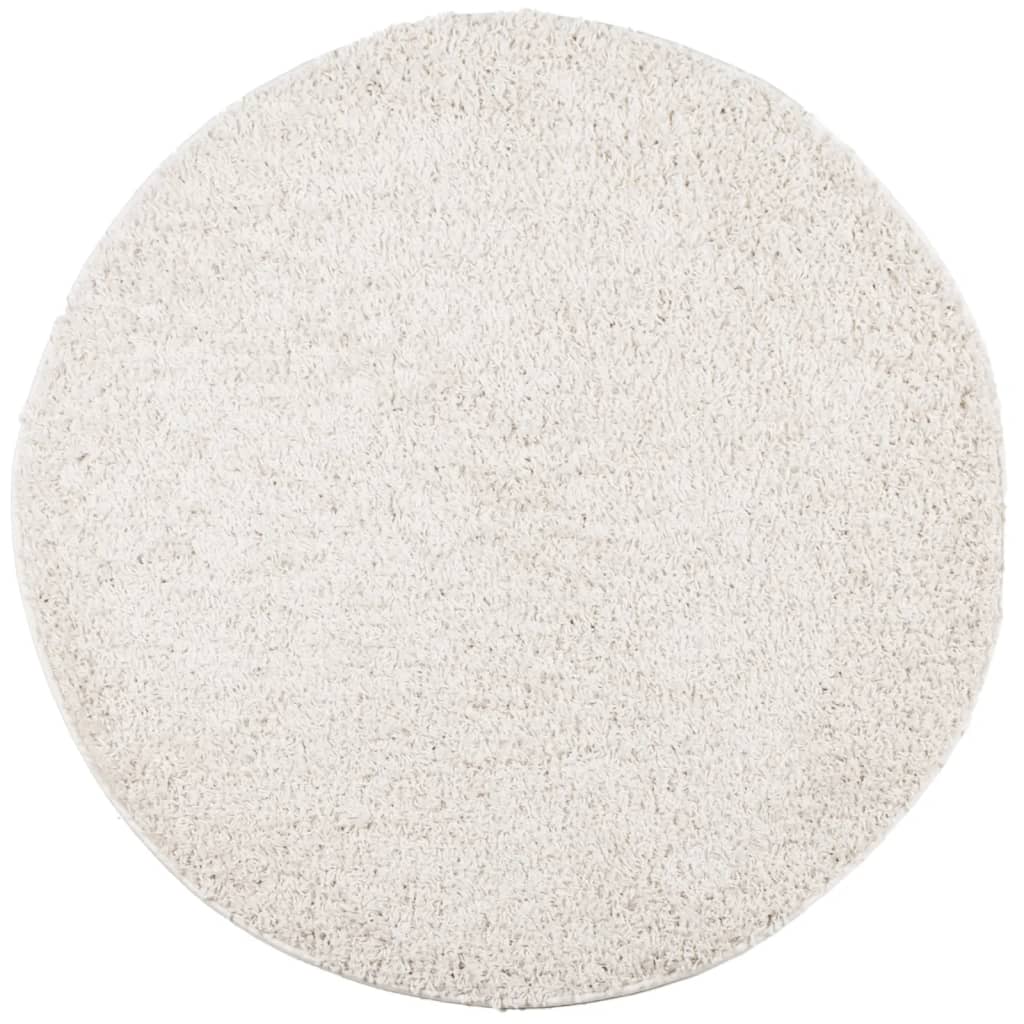 VIDAXL RUAM PAMPLONA SHAGGY CREMA Ø 100 cm altamente moderna