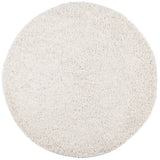Vidaxx tapis pamplona shaggy poils longs moderne ø 100 cm couleur crème