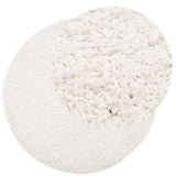 Vidaxx tapis pamplona shaggy poils longs moderne ø 100 cm couleur crème