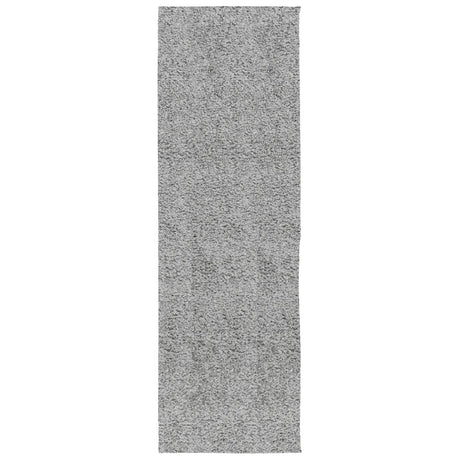 VidaXL tapis pamplona shaggy poils longs moderne 80x250 cm gris