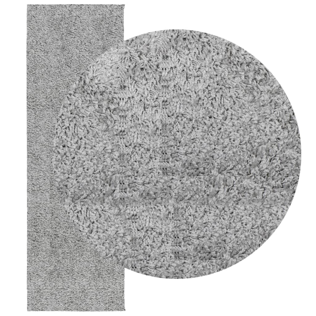 VidaXL tapis pamplona shaggy poils longs moderne 80x250 cm gris