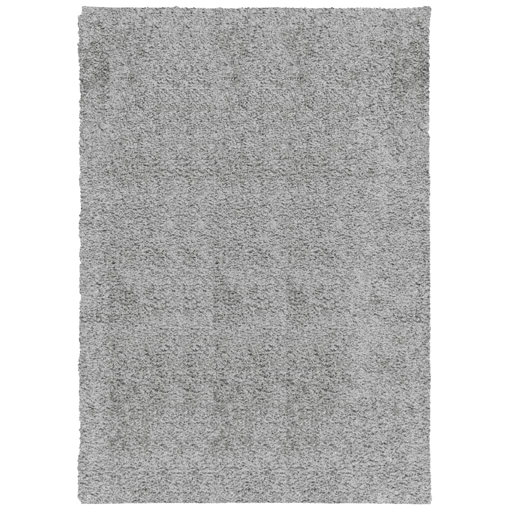 VidaXL tapis pamplona shaggy poils longs moderne 120x170 cm gris
