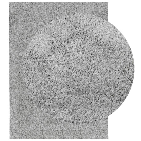 VidaXL tapis pamplona shaggy poils longs moderne 140x200 cm gris