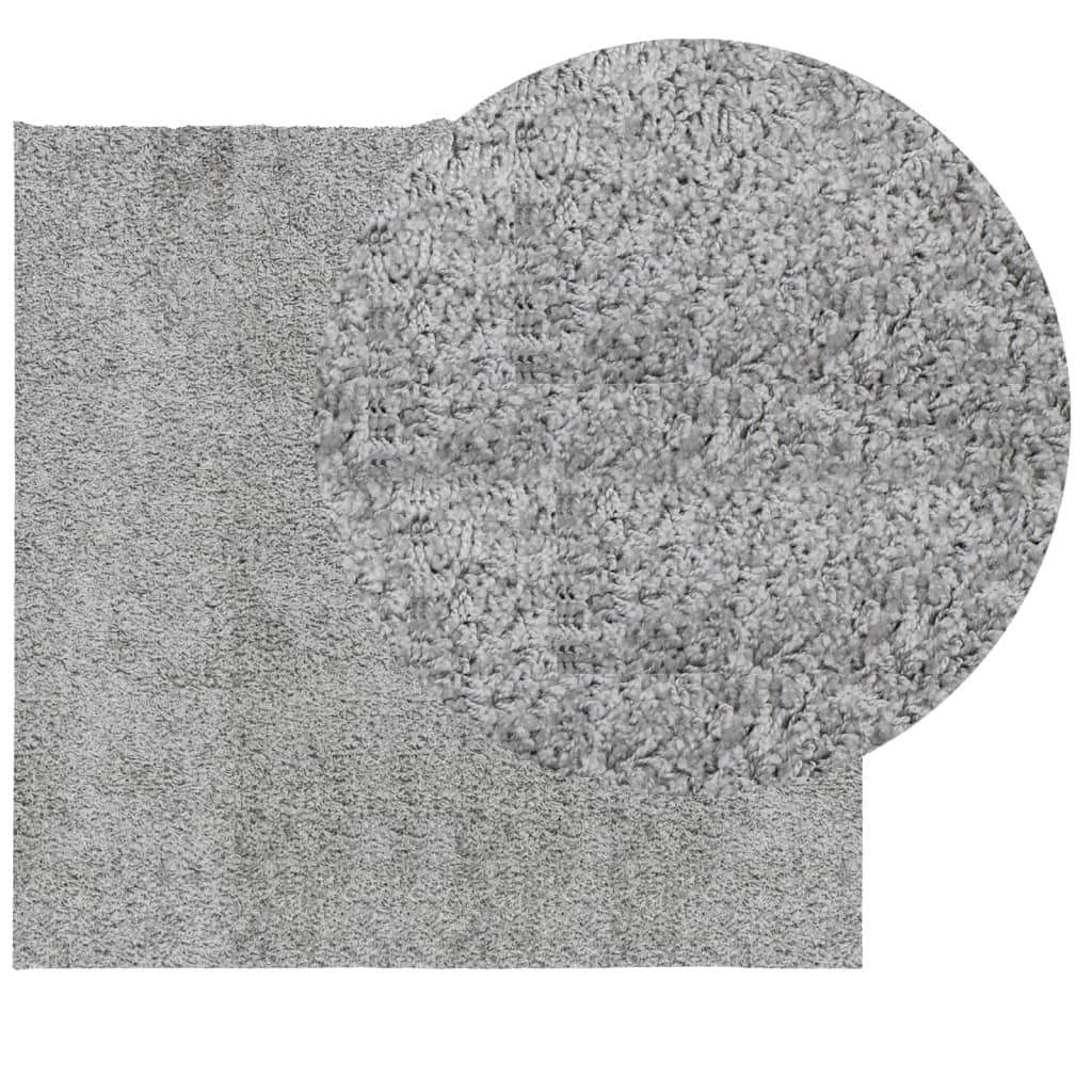 VidaXL tapis pamplona shaggy poils longs moderne 160x160 cm gris