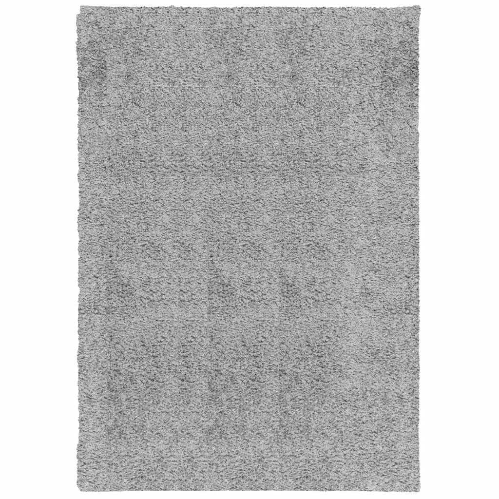 VidaXL tapis pamplona shaggy poils longs moderne 160x230 cm gris
