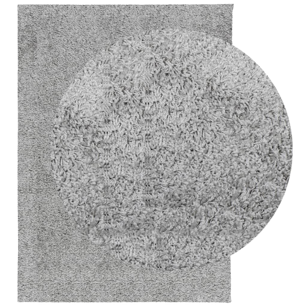 VidaXL tapis pamplona shaggy poils longs moderne 240x340 cm gris
