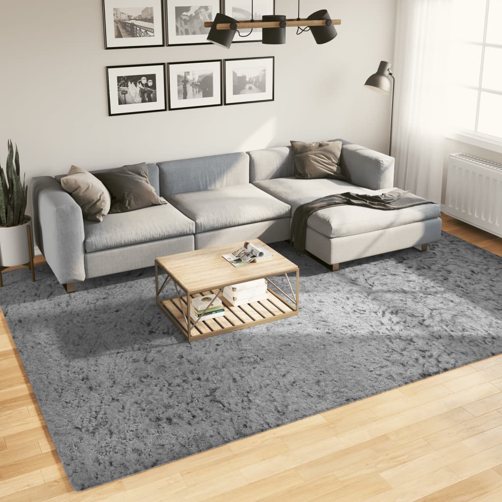 Vidaxl Rug Pamplona Shaggy Vysoce moderní 240x340 cm šedá