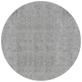VidaXL tapis pamplona shaggy poils longs moderne ø 120 cm gris
