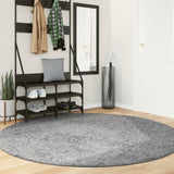 Vidaxl Rug Pamplona Shaggy visoko pol moderno Ø 200 cm siva