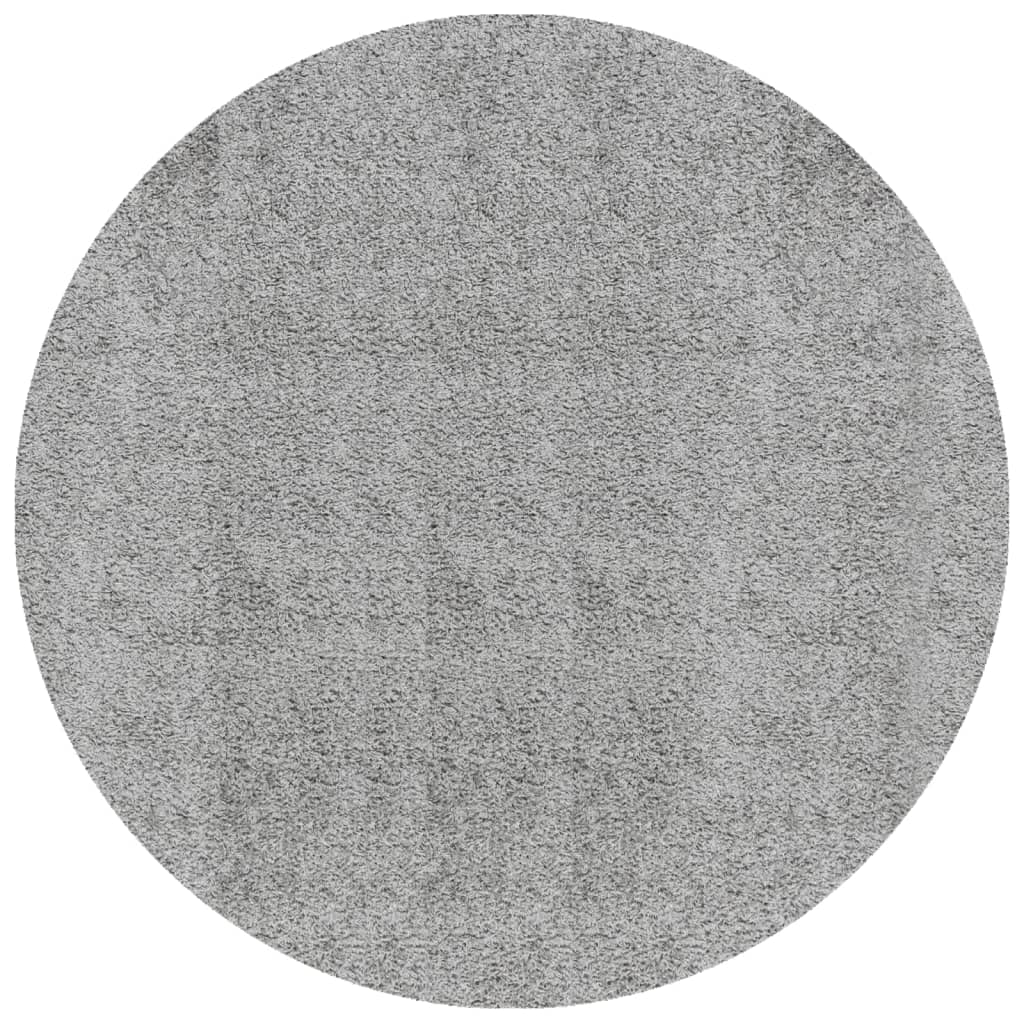 VidaXL tapis pamplona shaggy poils longs moderne ø 280 cm gris