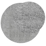 VidaXL tapis pamplona shaggy poils longs moderne ø 280 cm gris